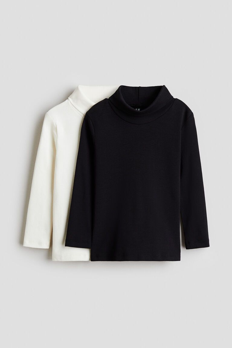 2-pack polo-neck tops