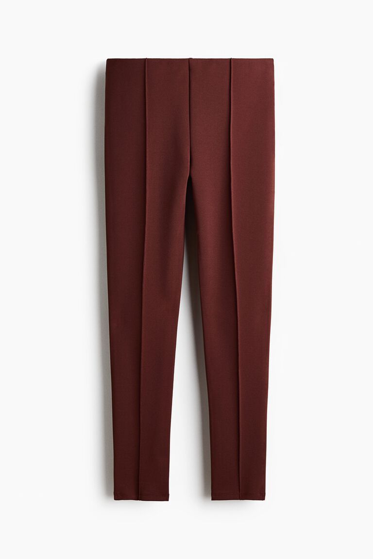Crease-front leggings
