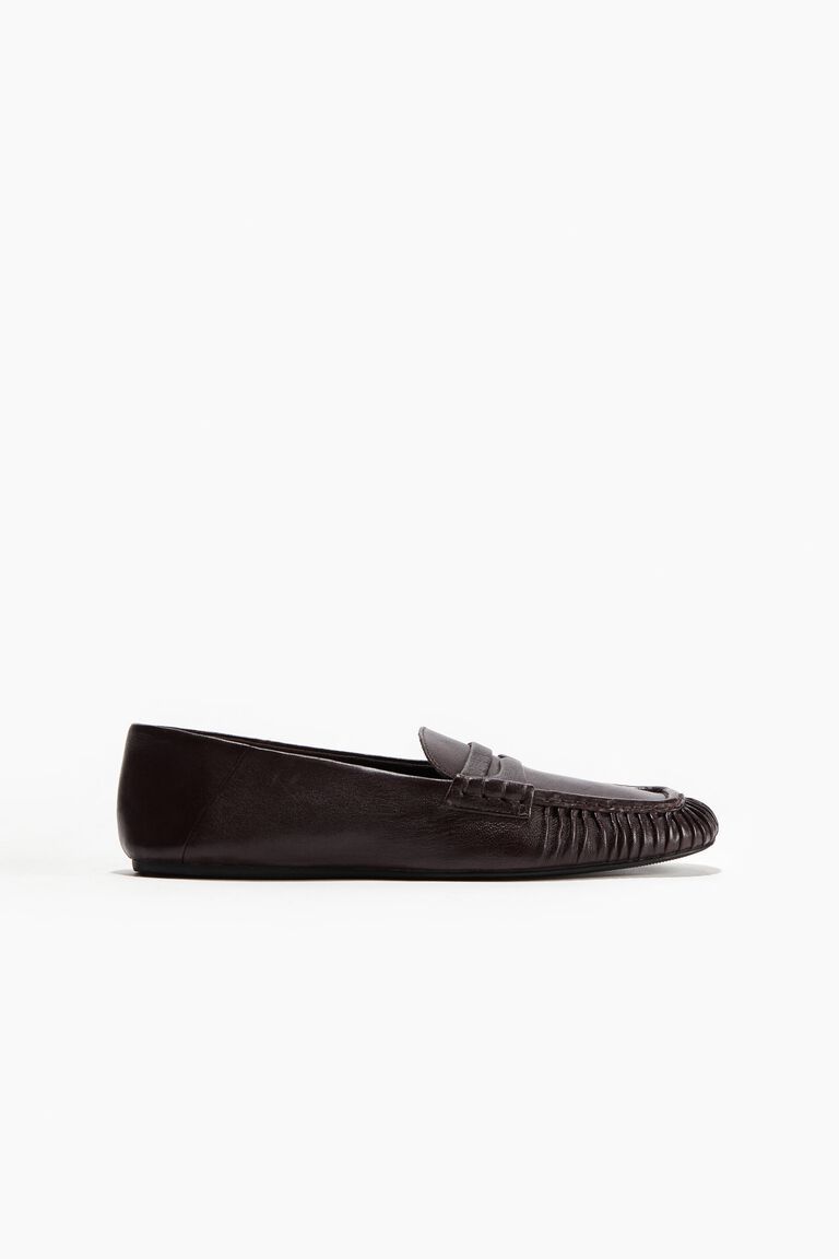 Leather loafers
