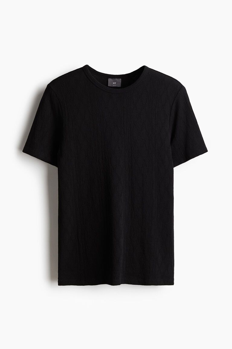 Slim Fit Textured T-shirt