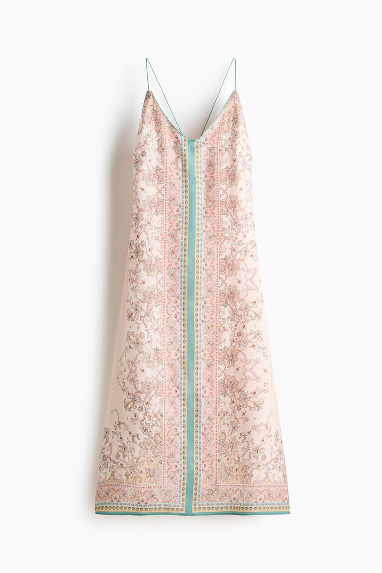 Low-back A-line dress