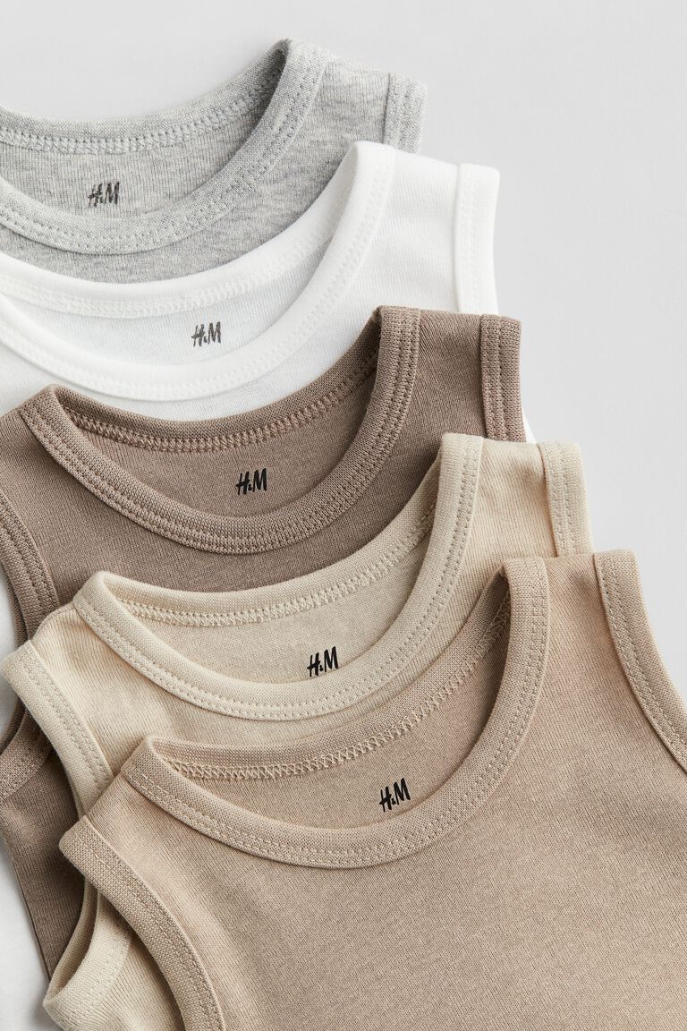 5-pack cotton bodysuits