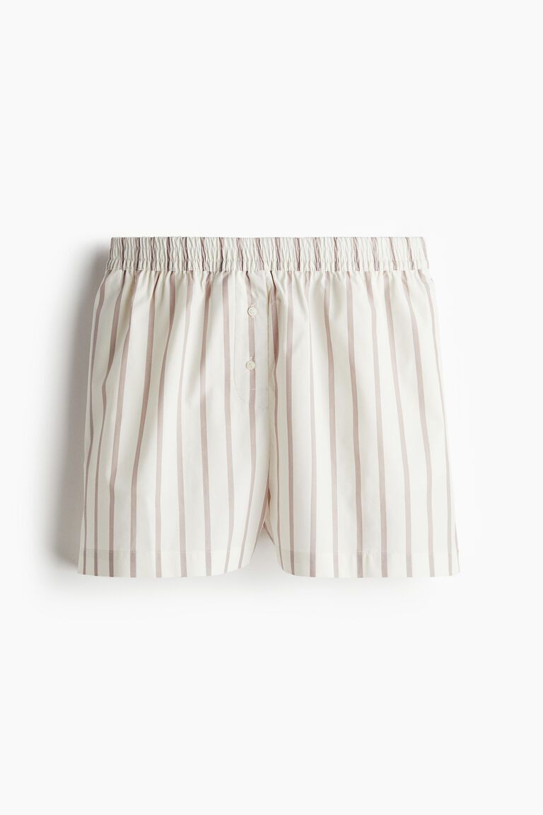 Cotton boxer-style shorts