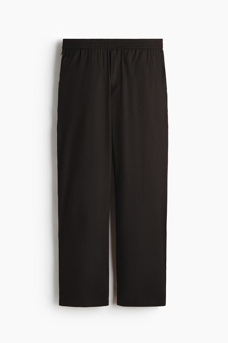 Easy-care Loose Fit Linen-blend trousers