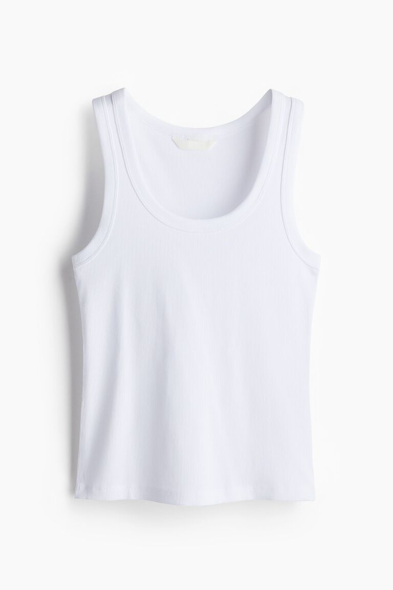 Ribbed vest top