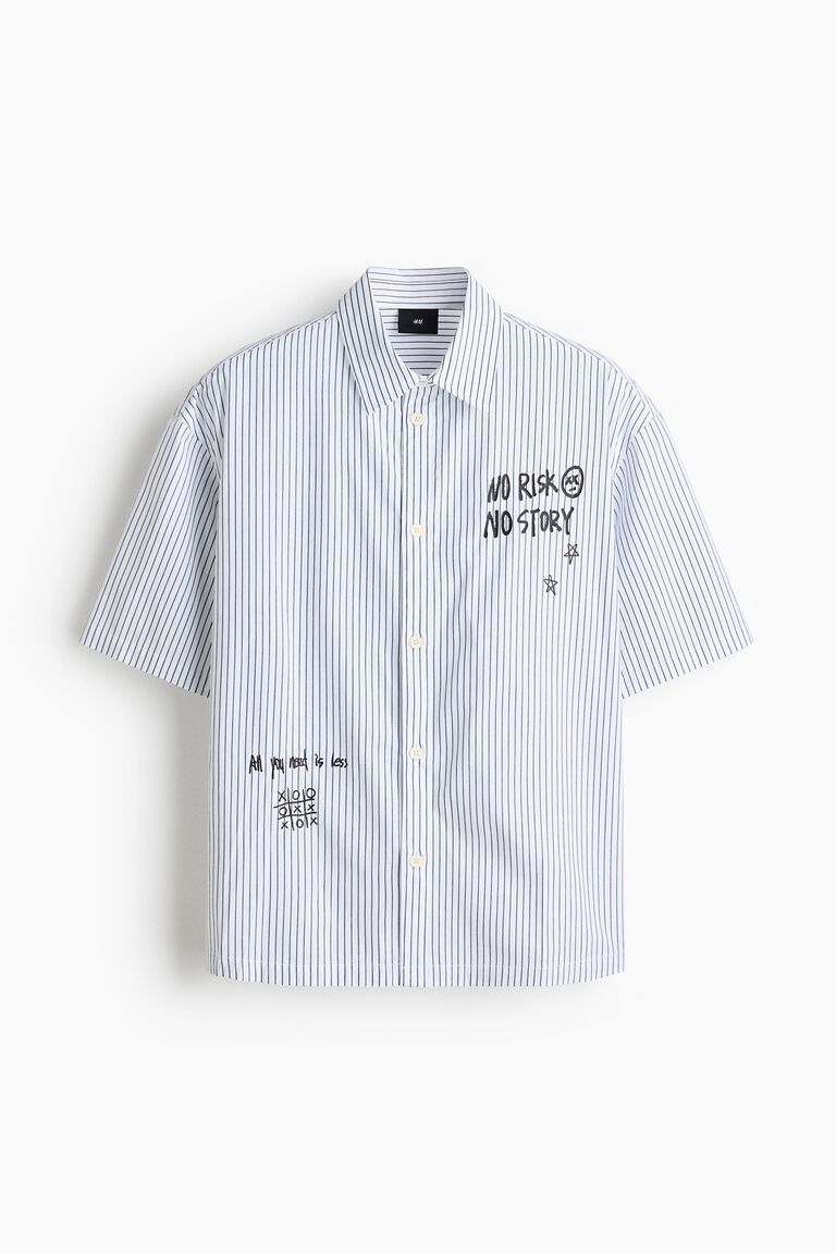 Loose Fit Printed cotton shirt