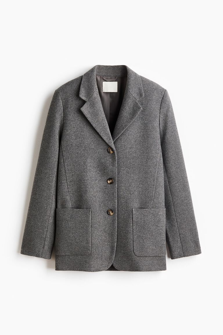 Wool-blend blazer