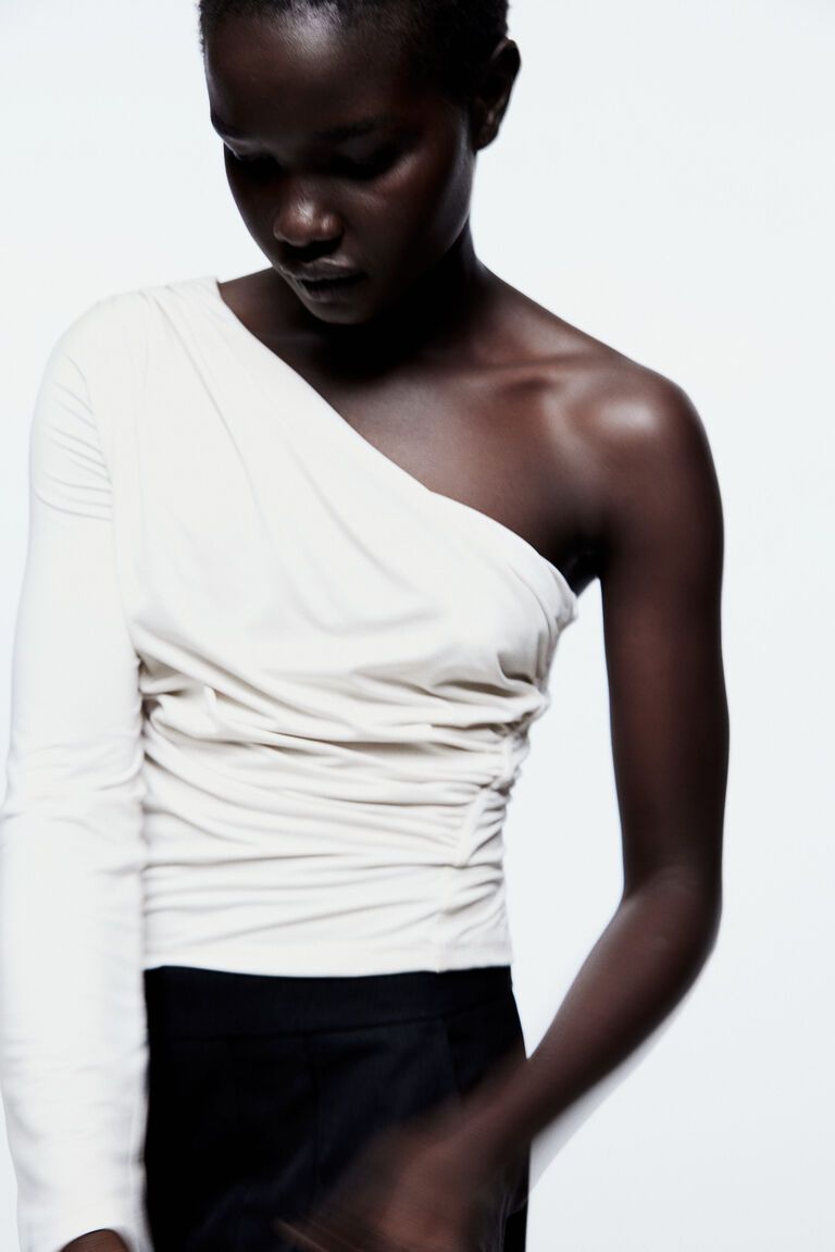 One-shoulder top