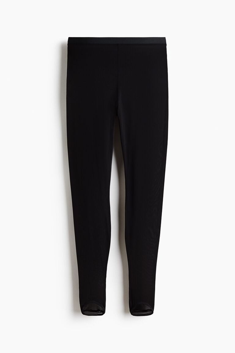Sheer stirrup leggings