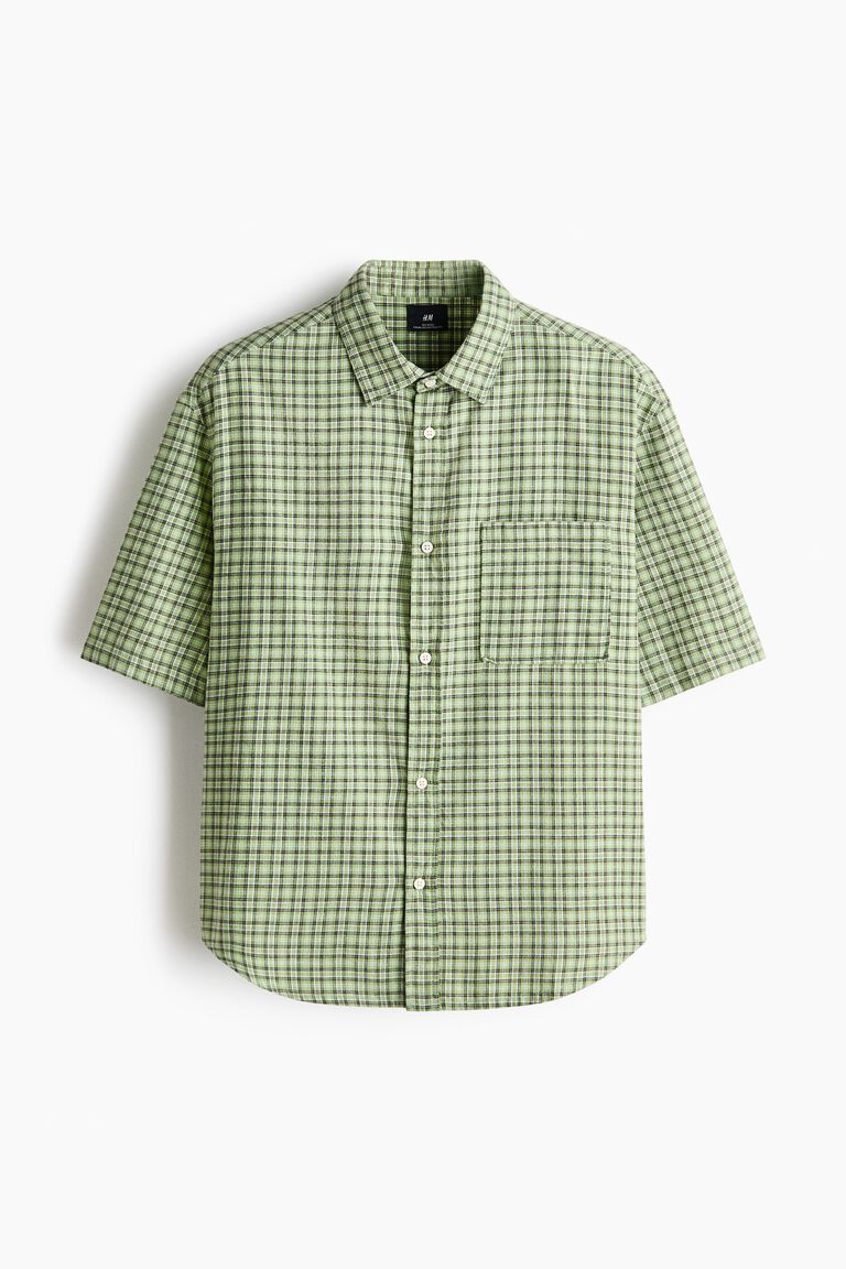 Relaxed Fit Cotton flannel shirt