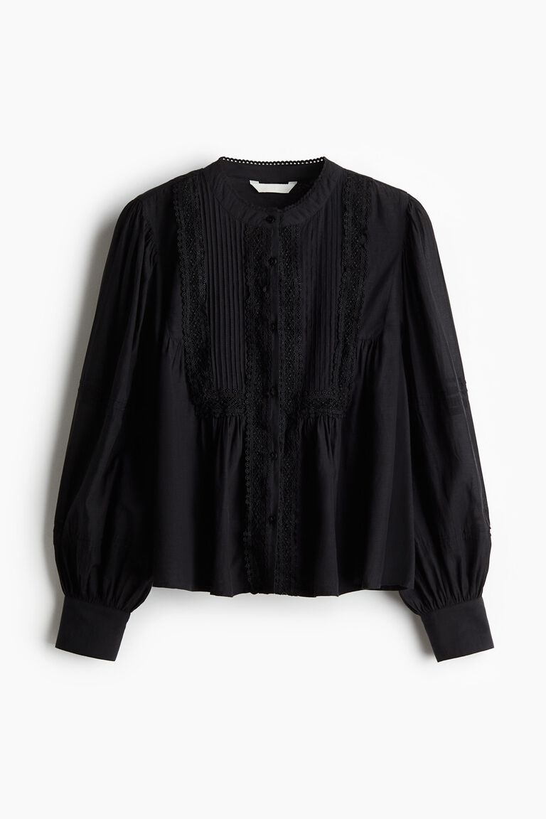 Pintucked blouse