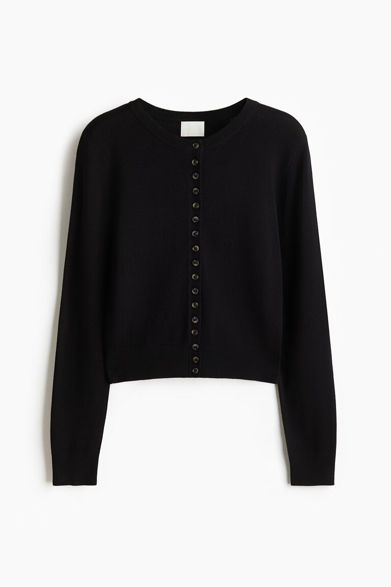 Fine-knit cardigan