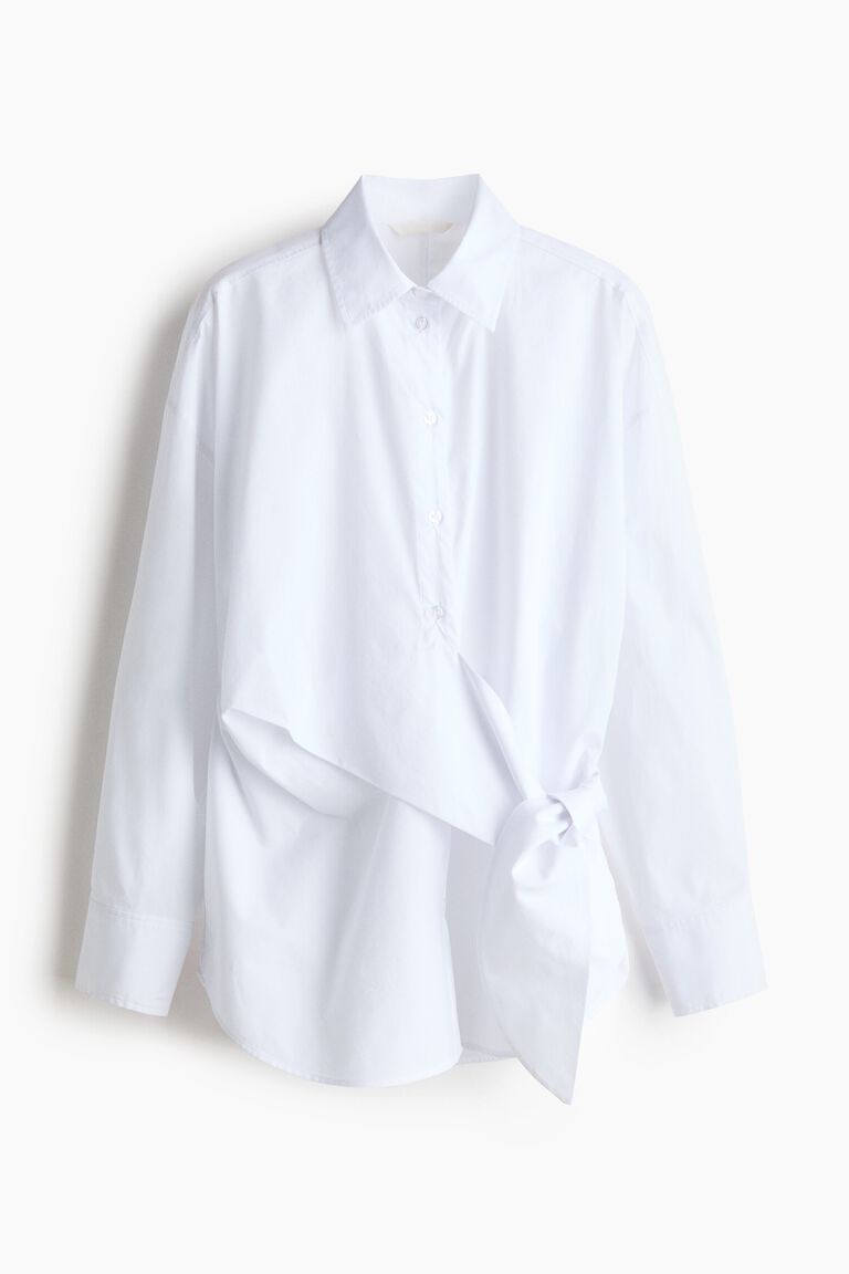 Tie-detail shirt