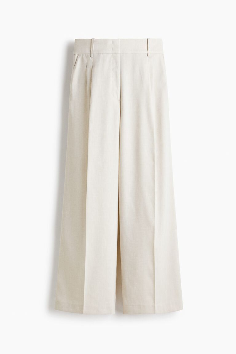Wide tailored trousers