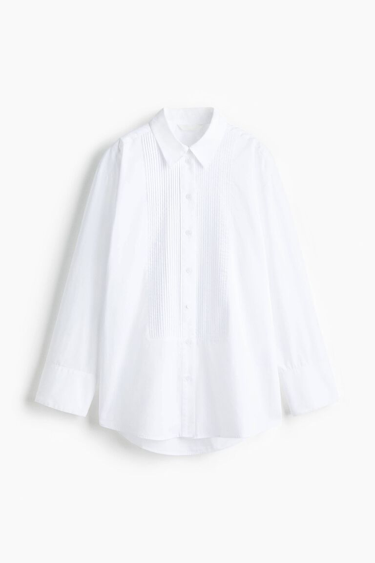 Oversized tuxedo shirt