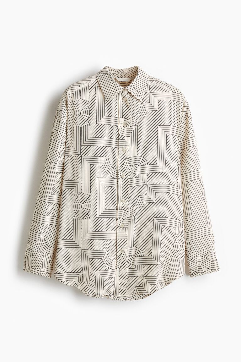 Oversized printed shirt