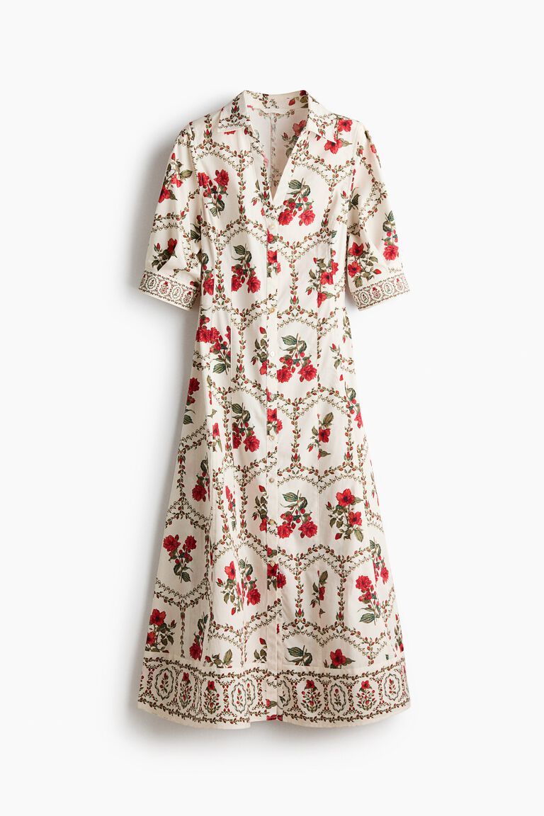 Poplin shirt dress
