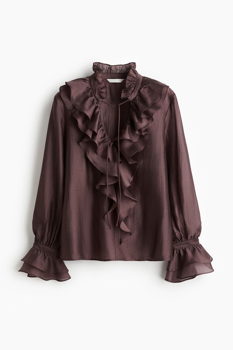 Flounced blouse