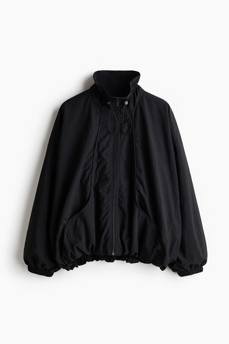 Oversized nylon jacket