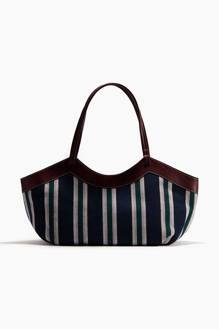 Herringbone shopper