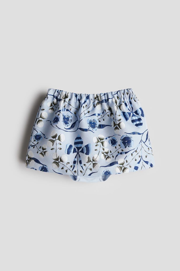 Patterned jacquard-weave skirt