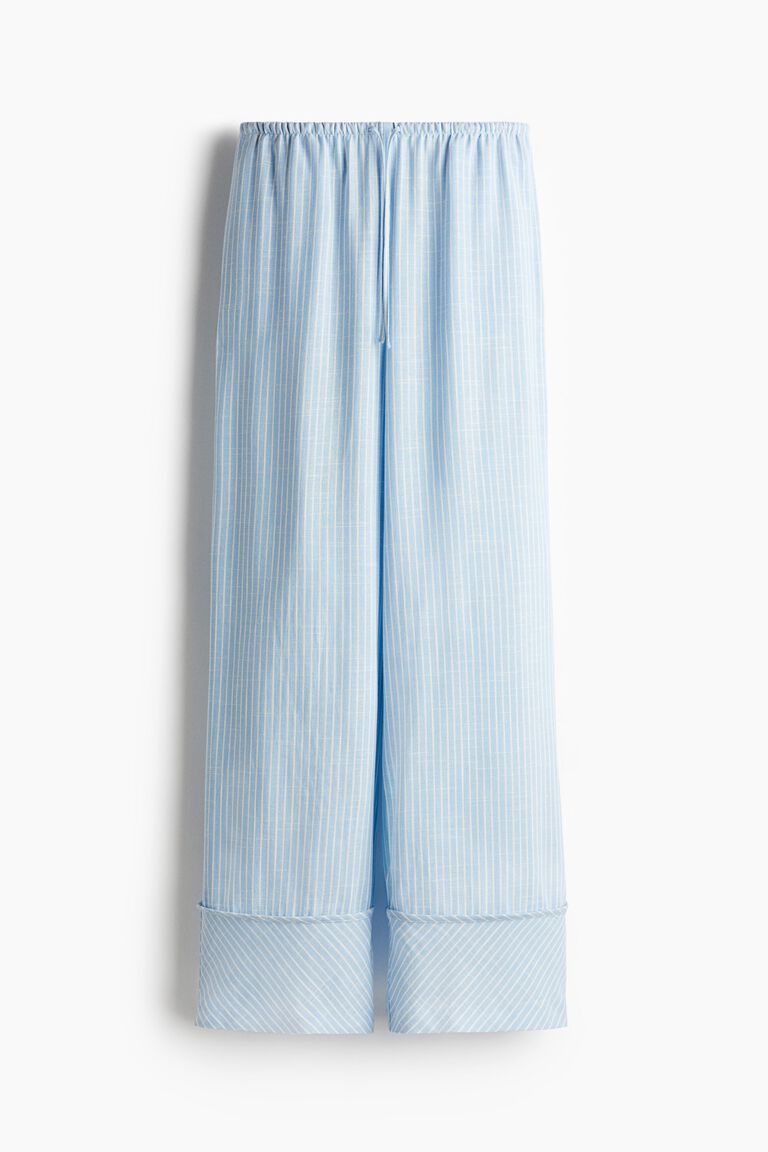 Wide drawstring trousers