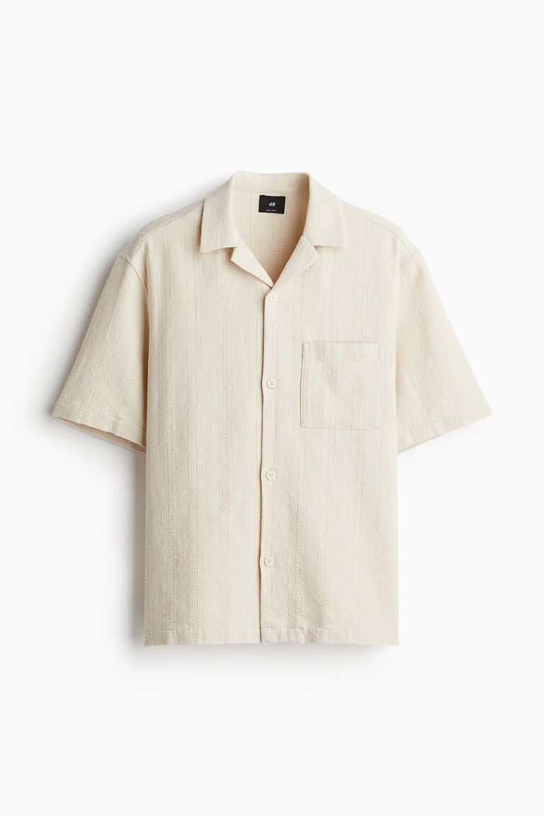 Regular Fit Textured resort shirt