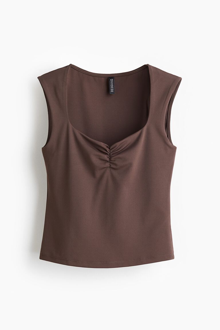 Gathered vest top