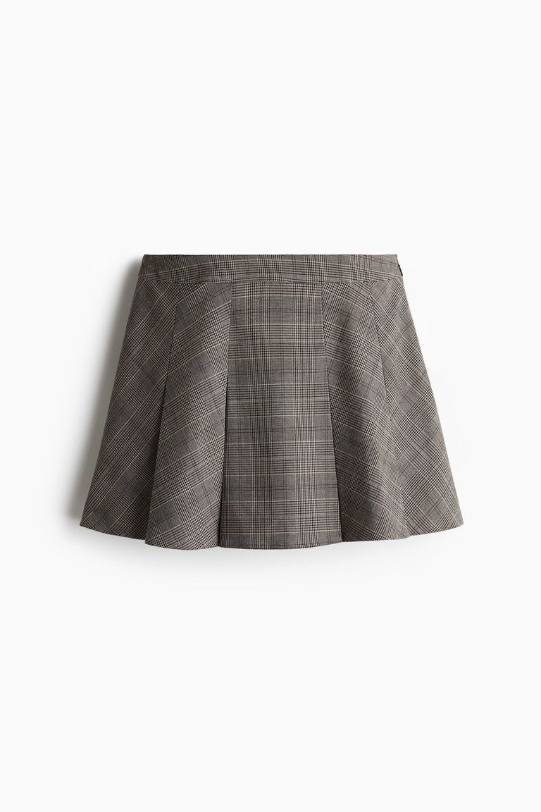 Pleated mini skirt