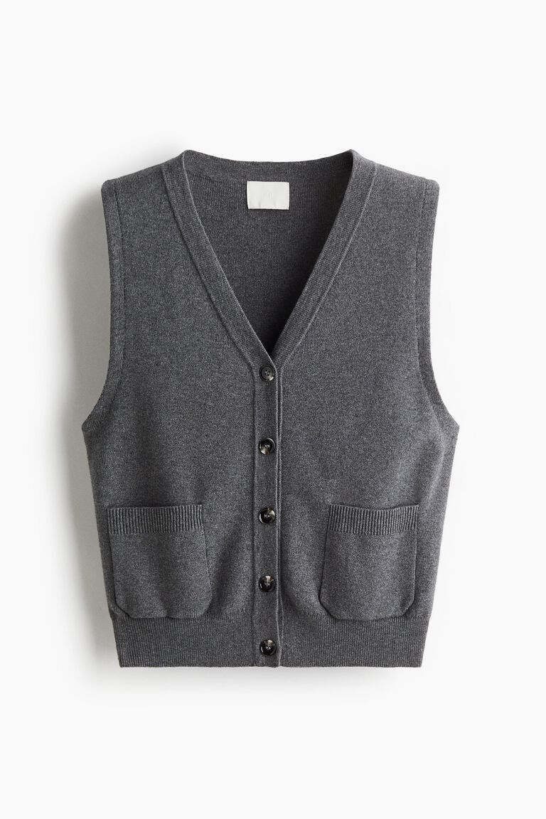 Fine-knit waistcoat