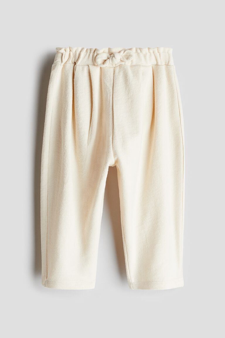 Bow-detail trousers