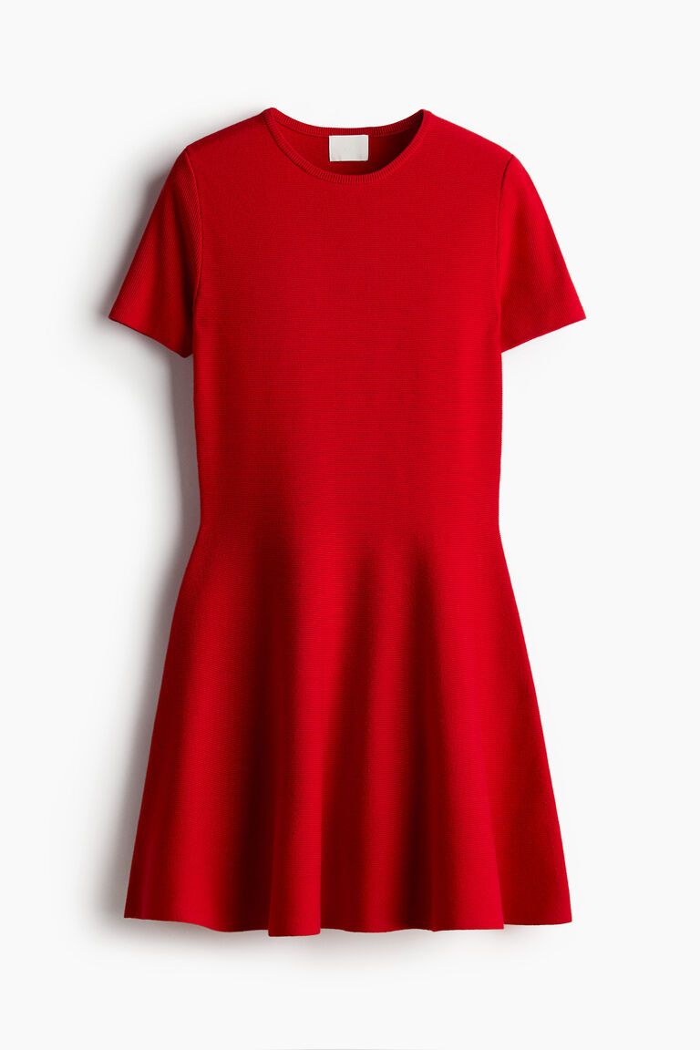 Flared-skirt dress