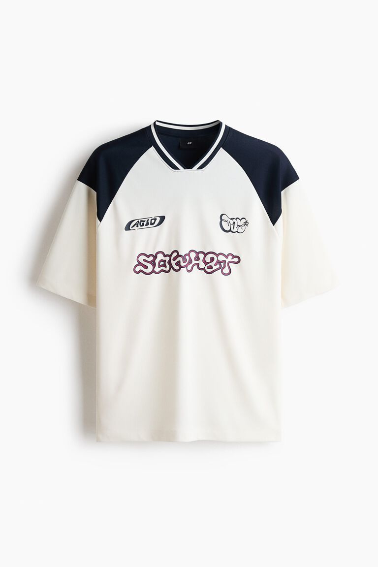 Loose Fit Printed mesh T-shirt
