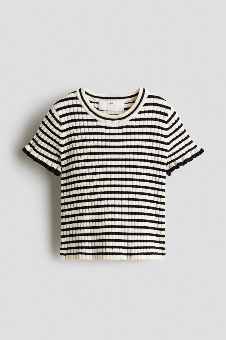 Rib-knit top