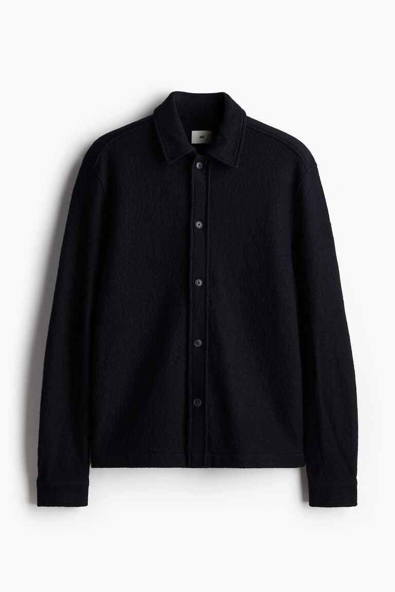 Regular Fit Wool-blend overshirt