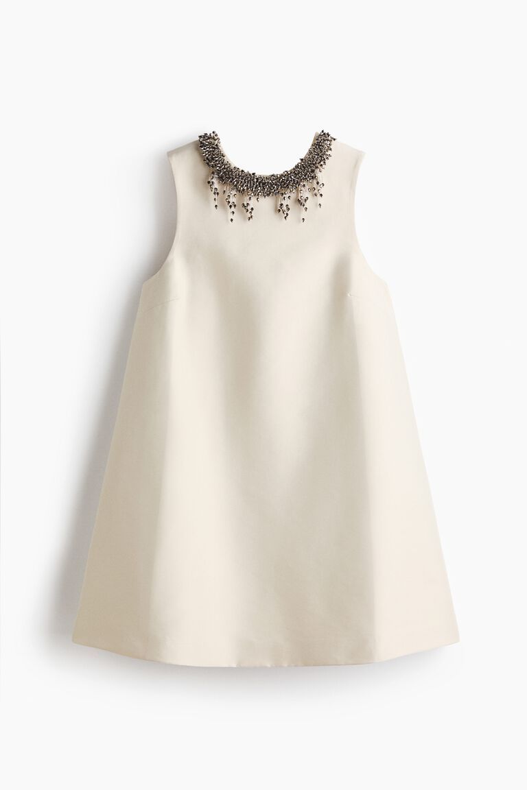 Embellished A-line dress