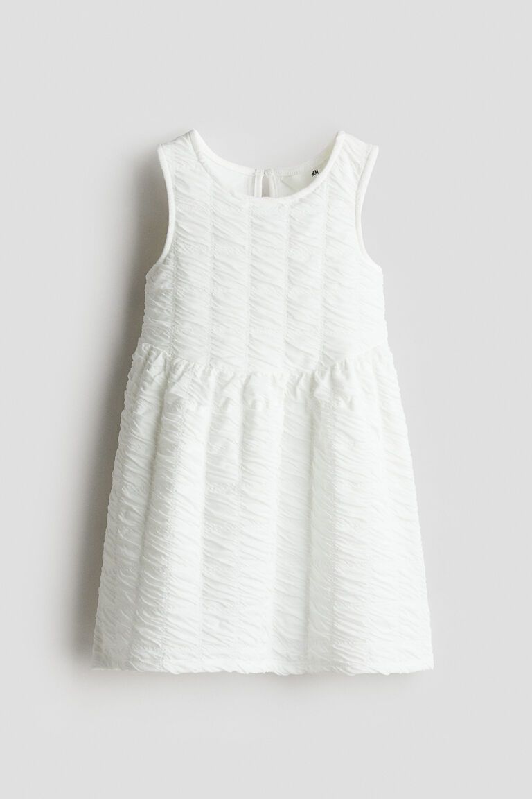 Textured jersey dress