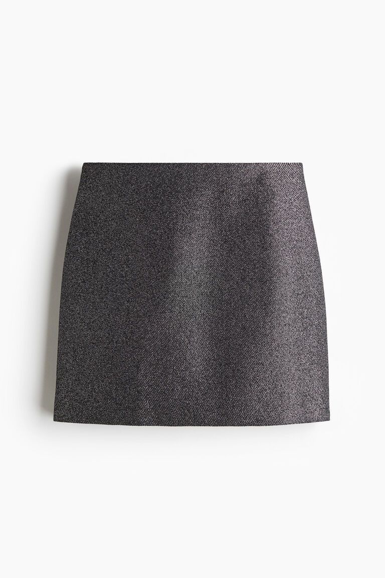 Wool-blend mini skirt