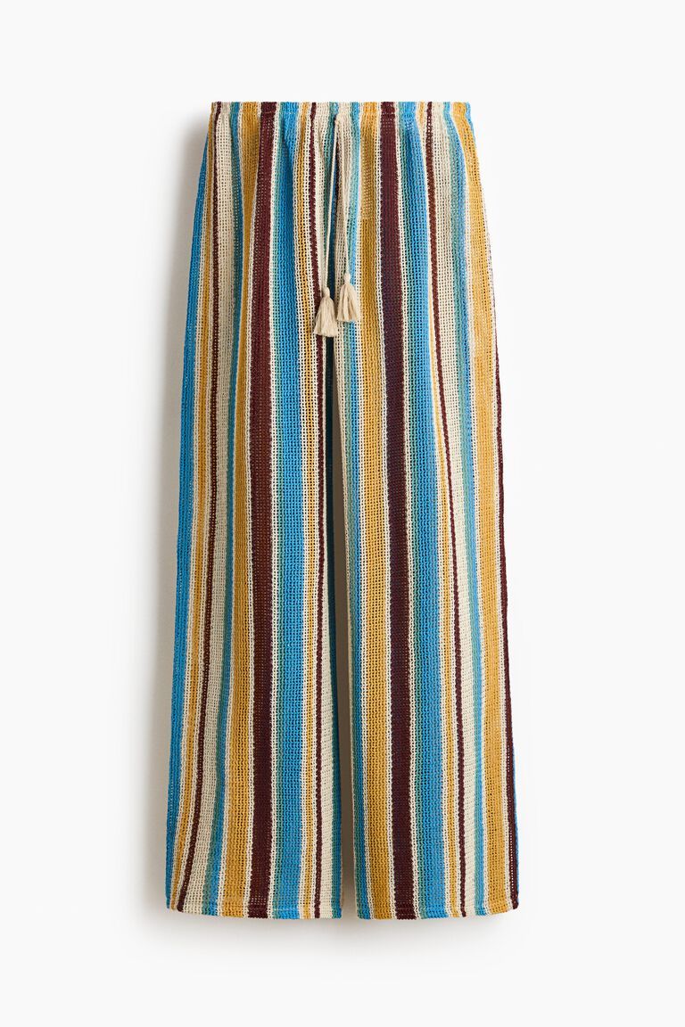 Net drawstring trousers