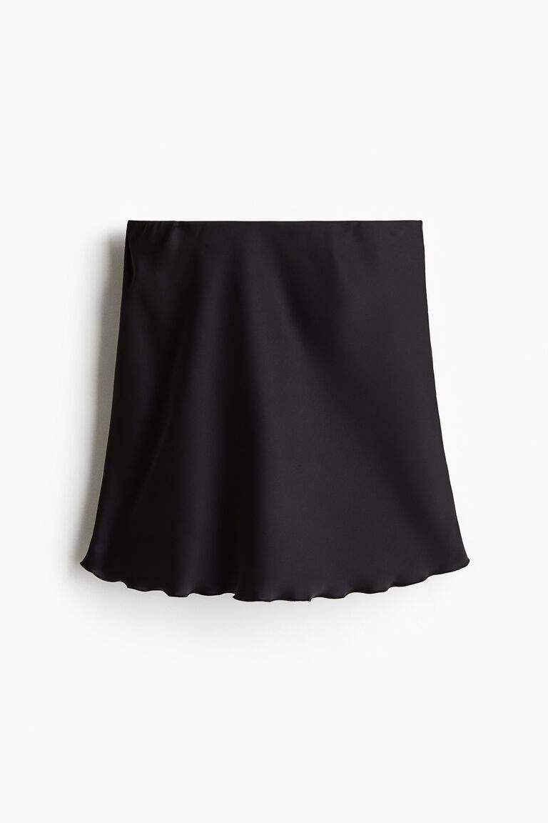 Satin slip skirt