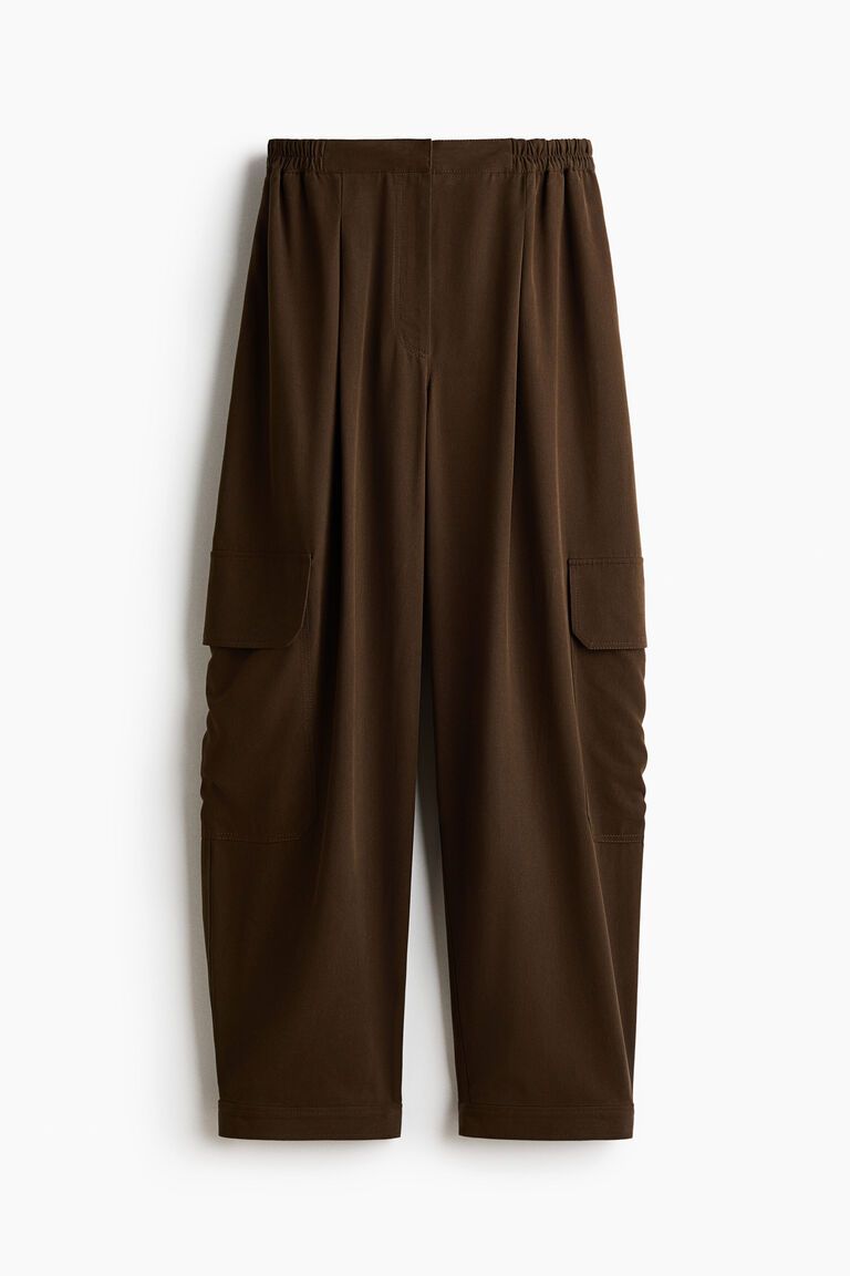 Lyocell-blend cargo trousers