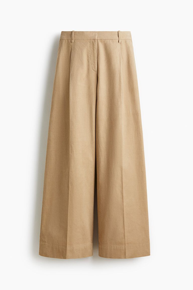 Wide corduroy trousers