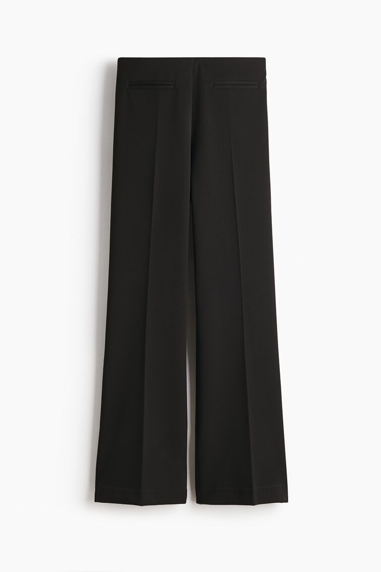 Bootcut twill trousers