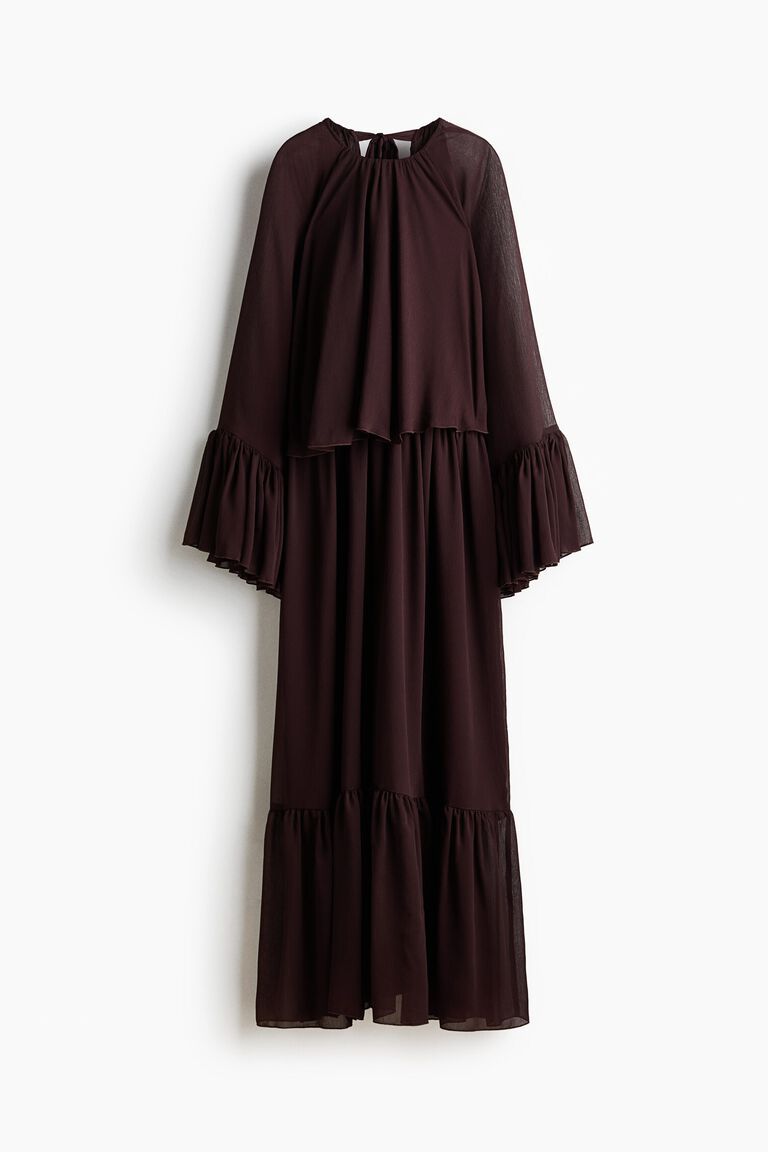 Oversized layered-look dress