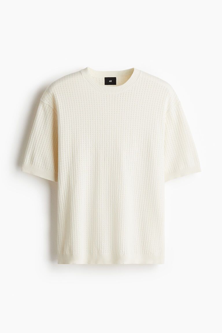 Loose Fit Hole-knit T-shirt