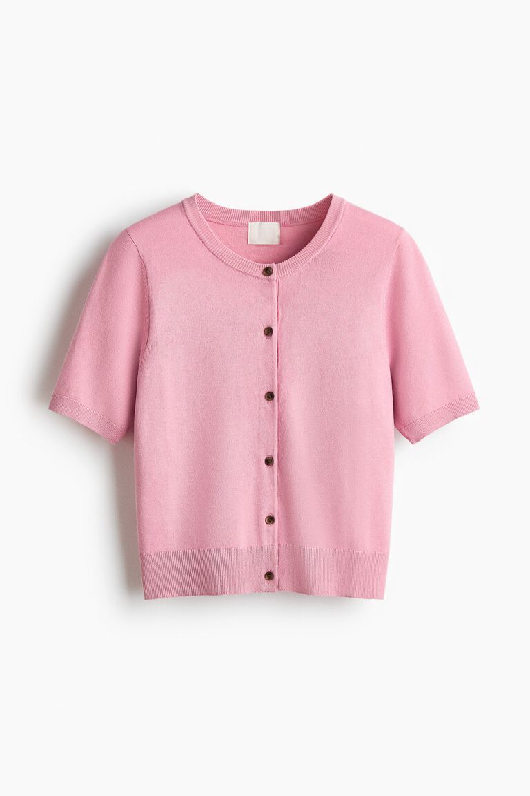 Short-sleeved cardigan