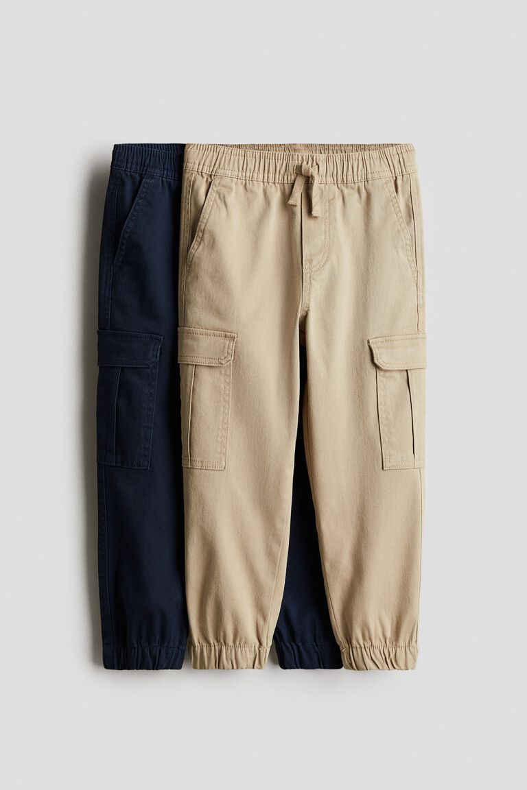 2-pack cargo trousers