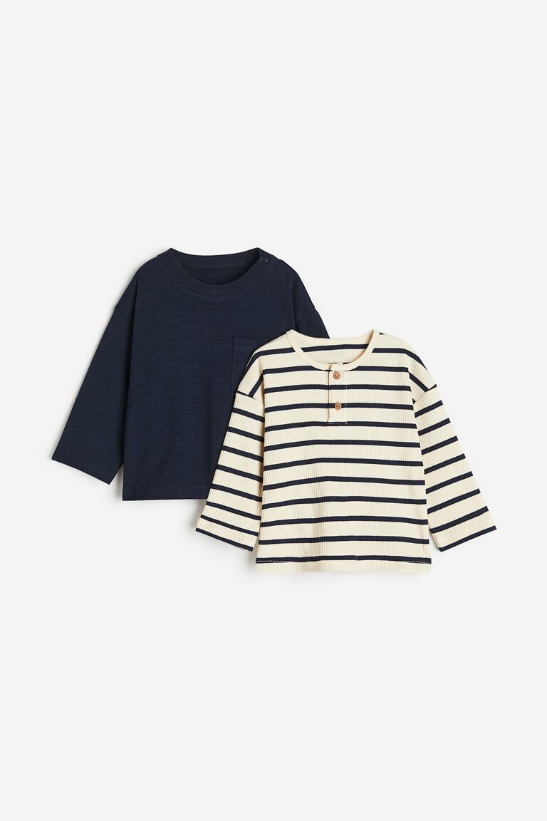 2-pack cotton jersey tops