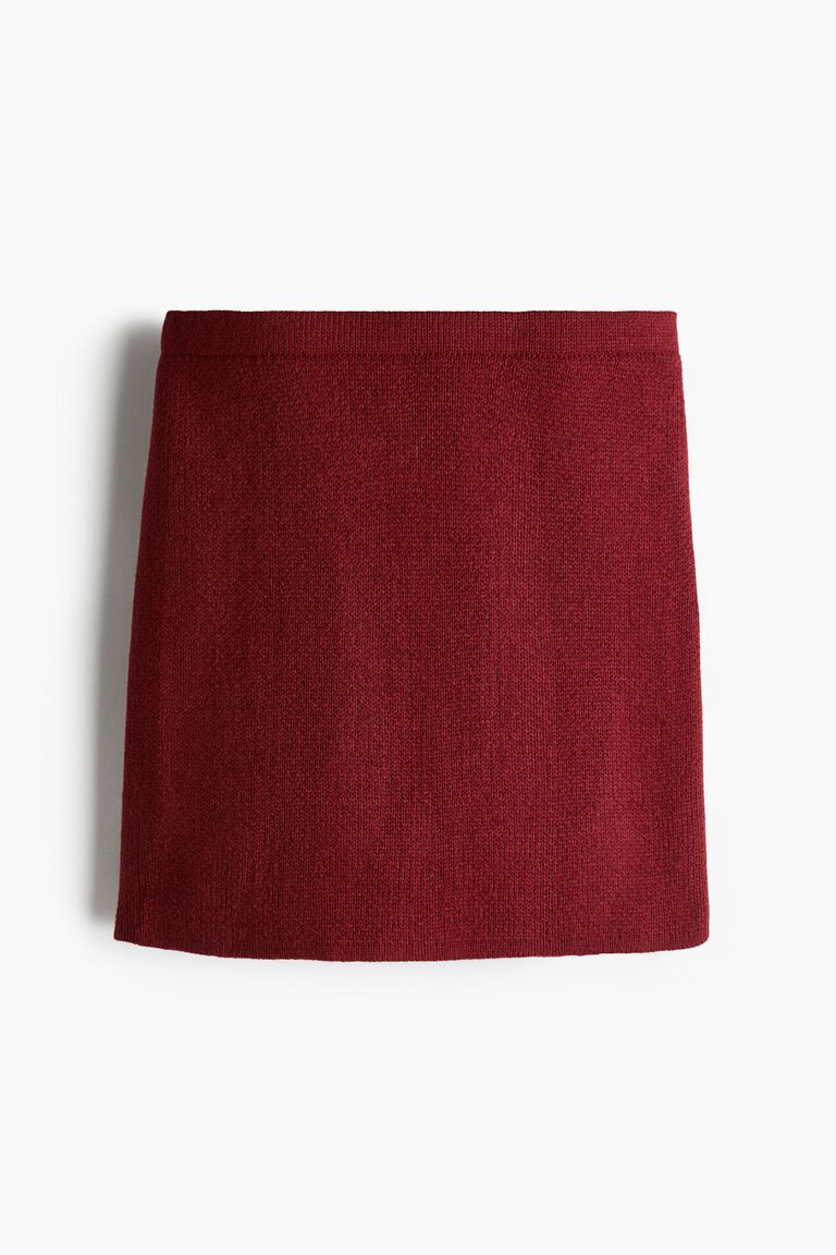 Fine-knit skirt