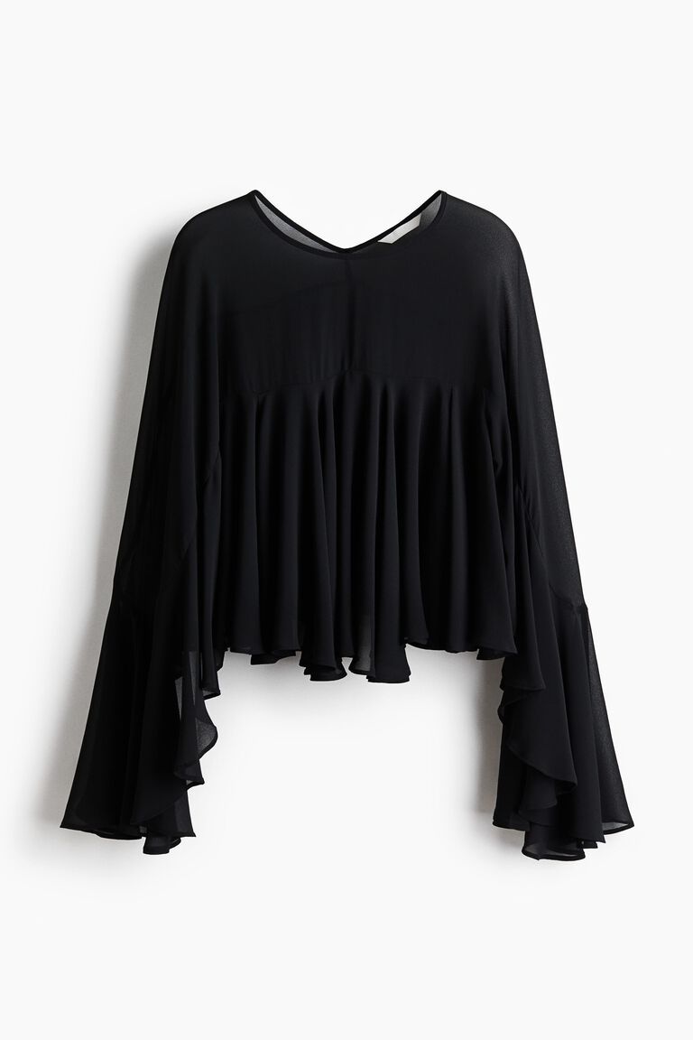 Flounced blouse